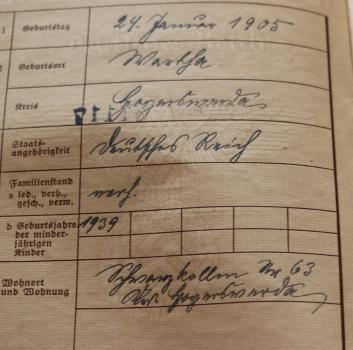 Preview: Military passport and work book of a man from Kamenz Saxony